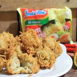 Perkedel Talas Indomie Ayam Bawang
